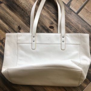 Fossil Leather Tote